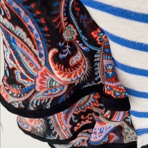 Double ruffle sleeveless knit top